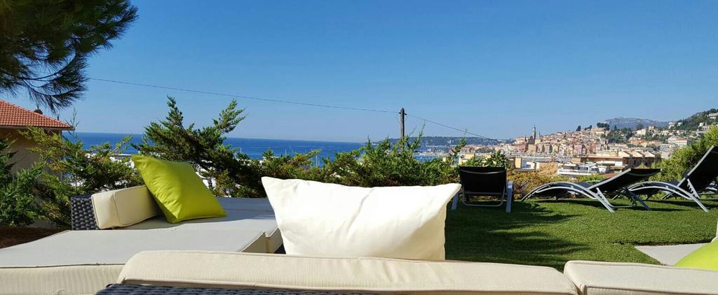 Cap au Sud,Vue panoramique mer,piscine Menton Eksteriør bilde