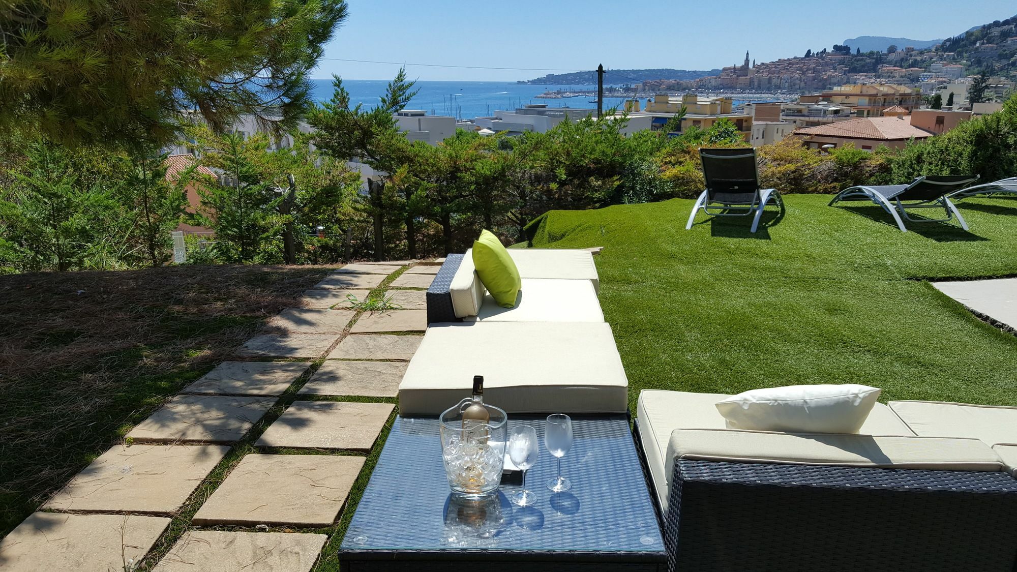 Cap au Sud,Vue panoramique mer,piscine Menton Eksteriør bilde